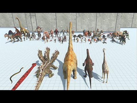 LONG NECK UNITS VS EVERY FACTION - Animal Revolt Battle Simulator