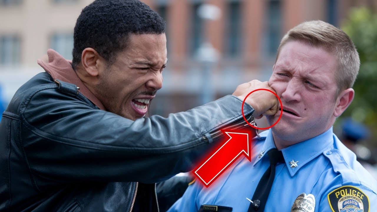 Racist cop punches black sheriff and is shocked when he fights back and arrests him...