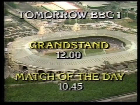 9 May 1986 BBC1 - FA Cup Final trail & Omnibus Video Jukebox