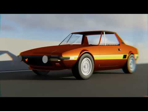 Thumbnail for FIAT X1/9 - PROJECT NEW “CORNER” BUMPERS  - Blender practice video - 2024 by Fiat x1