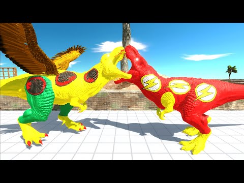 HAWKMAN T REX DEATH RUN - Animal Revolt Battle Simulator