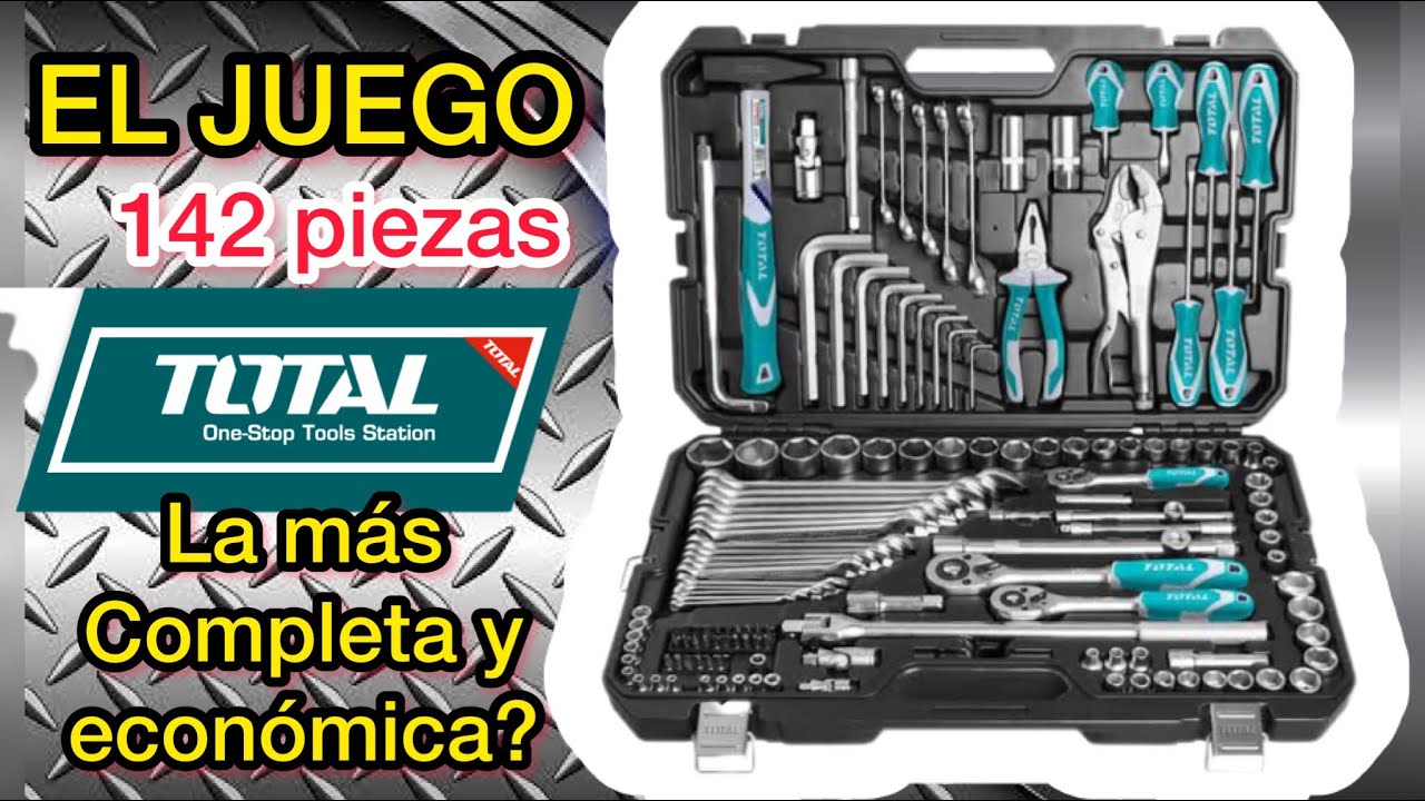 Juego de herramientas mecánicas- juego de dados y herramientas 142 piezas TOTAL tools
