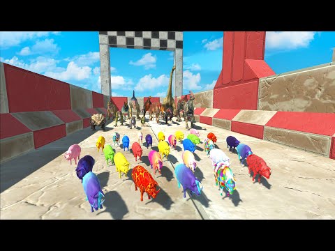 RACE TO HUNTING FOUND COLOR PIG FASTEST - Animal Revolt Battle Simulator