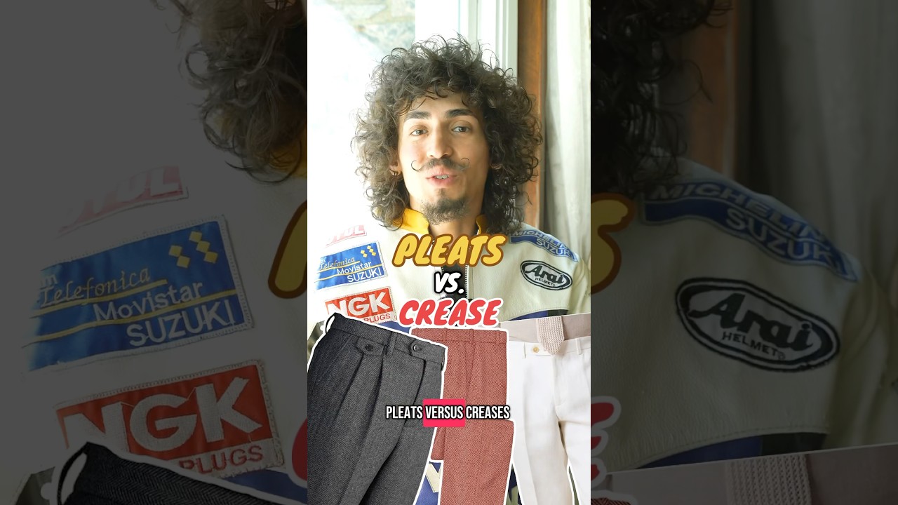 PLEATED PANTS VS CREASED PANTS #mensfashion #menswear #pleated #shorts #style #fashion #tailoring