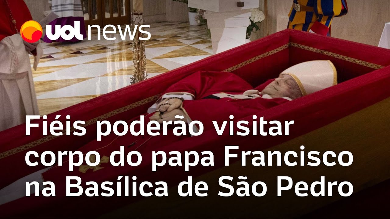 Fiéis poderão visitar corpo do papa Francisco na Basílica de São Pedro; saiba detalhes do funeral