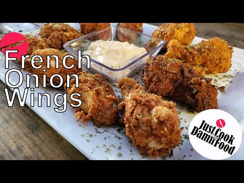 French Onion Wings #januwings #recipe #comfortfood #outdoorcooking #foodie #frenchonionsoup