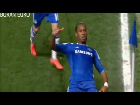 Drogba(Chelsea) golo contra Barcelona na Uefa Champions Legue 2012
