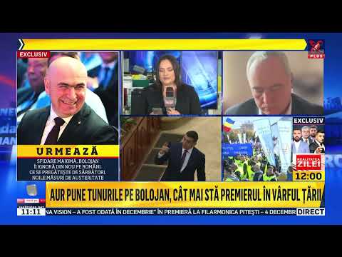 Stirile Realitatea Plus de astazi 3 Noiembrie 2025 ora 11