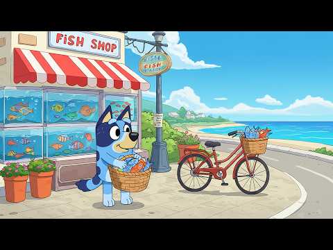 🌊 Bluey’s Summer Beach Day 🏖️☀️ Chill Lofi Beats for Relax & Study