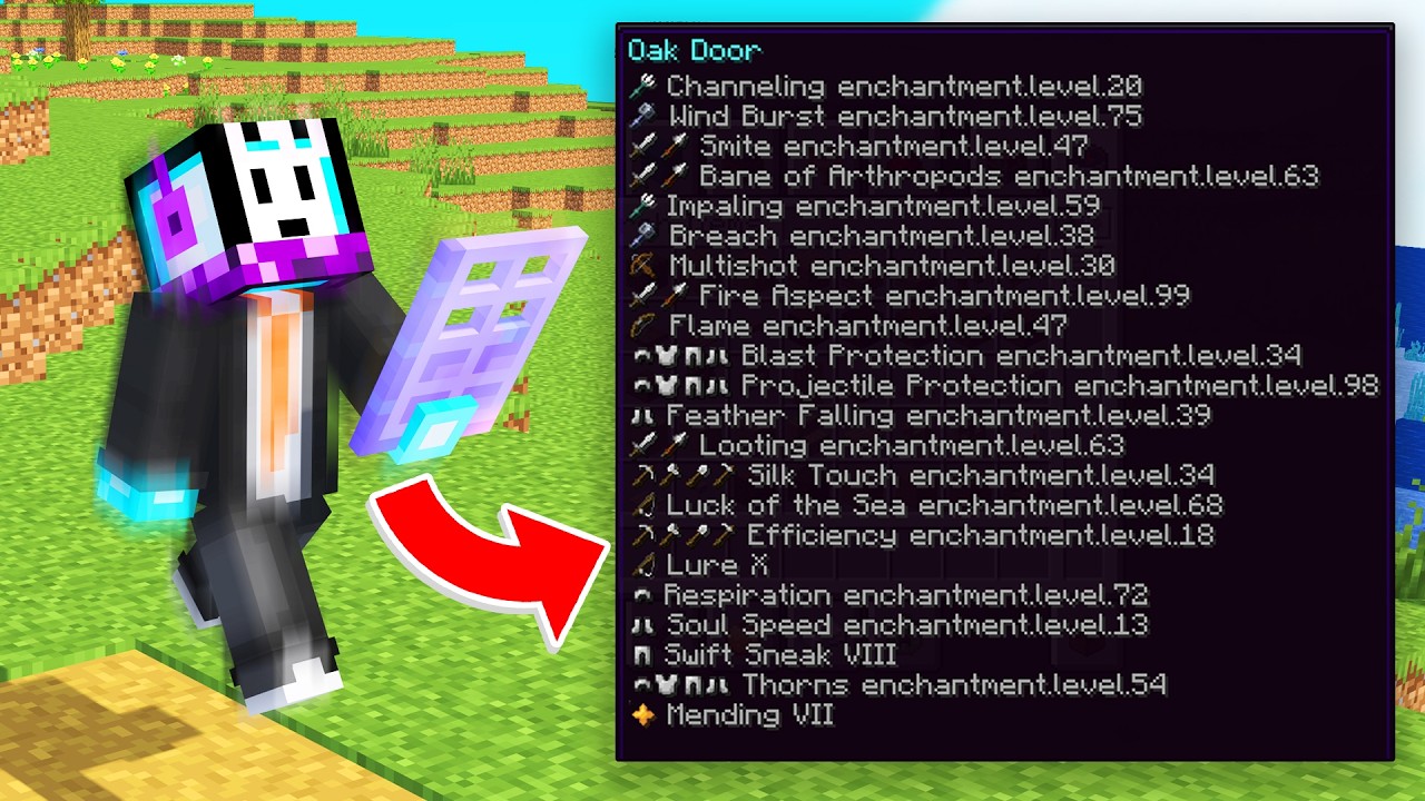 Minecraft TAPI Melompat Enchants Item...