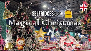 セルフリッジズ クリスマス 2025🎄魔法の様な空間が可愛すぎる！購入品＆自宅で簡単模様替えVlog