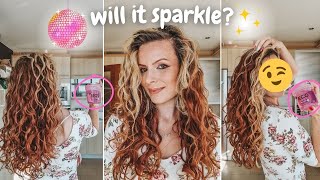 eco style pink curl & wave gel review ~ first impressions + day 2 wavy hair refresh ✨🎀