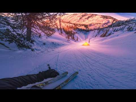 3 Days Solo Ski Camping in Remote Idaho Backcountry