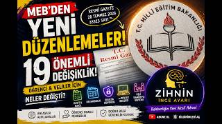 MEB Yönetmeliği Değişti! 🚨 2026-2027’de Öğrenci ve Velileri İlgilendir