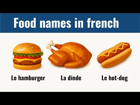 Food Names in French l Food Vocabulary | Common Food Names in French with Repetition Practice