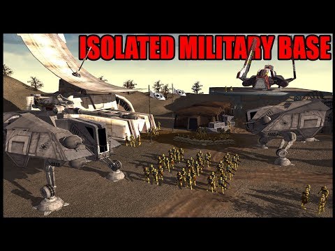 Isolated Clone Military Base Under Attack! - Men of War: Star Wars Mod Battle SImulator