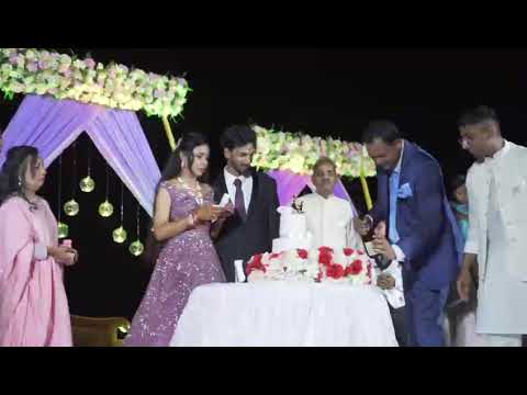 GOA WEDDING 22.4.22 AT LA CABANA MORJIM GOA.. ENGAGEMENT CHAMPAGNE OPENING