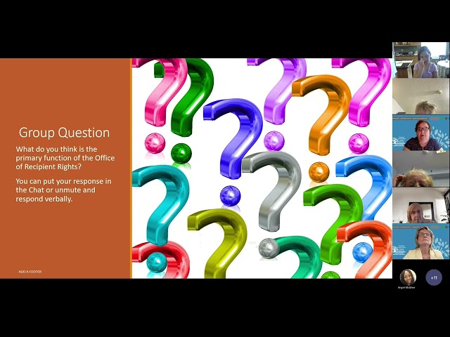 Office of Recipient Rights Webinar: Demystifying the ORR!