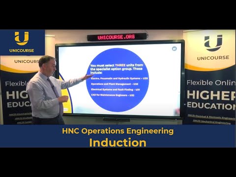 HNC Operations Engineering Induction | UniCourse