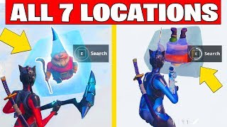 SEARCH CHILLY GNOMES ALL 7 LOCATIONS FORTNITE - Season 7 week 6 Challenges Guide