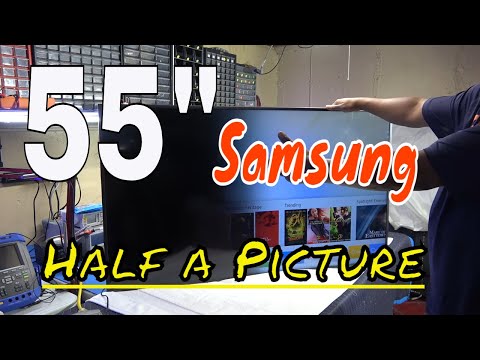 Samsung Led TV UN55NU7100FXZA half dark screen repair