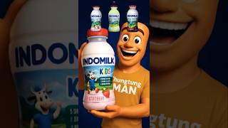 Download lagu Minum Susu INDOMILK KIDS Semua Rasa 🤤🥛 - Makan Sesuai Emoji😍 #shorts mp3