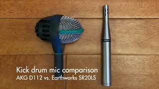 Video thumbnail for Kick drum mic comparison: AKG D112 vs. Earthworks SR20LS by Greg Thomas