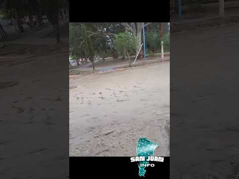 El temporal golpeó San Juan: Fuerte lluvia en el Gran San Juan y Calingasta el más complicado