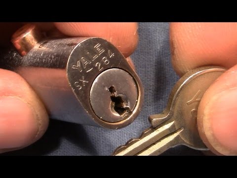 (picking 252) YALE 4 pin oval cylinder with push-pin picked and "picked" - thanks 'APACHE-LOCKSPORT'