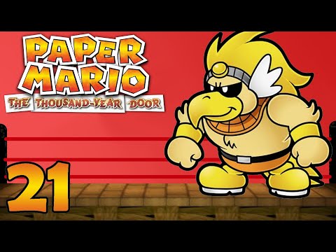 Paper Mario The Thousand Year Door - Fighting The Glitzville Champ The Rawk Hawk! - Part 21