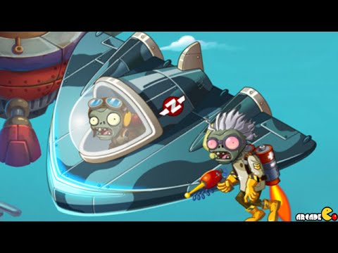 Plants Vs Zombies 2: Sky Castle World Air Force Army Mini Game War! (PVZ 2 China)