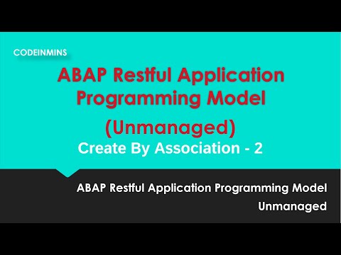 Part 8: Unmanaged ABAP RESTful Application Programming Model (RAP) - Create By Association 2