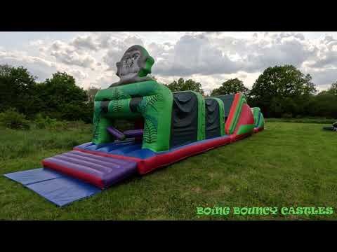 Monkey Fun Run with slide section 70 foot fun run