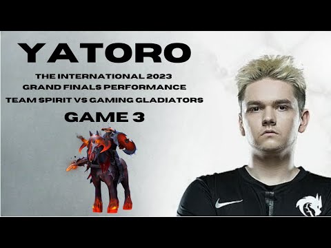 DOTA 2 Watch YATORO's Full GAMEPLAY @ TI23 Grand Finals against Gaming Gladiators GAME 3