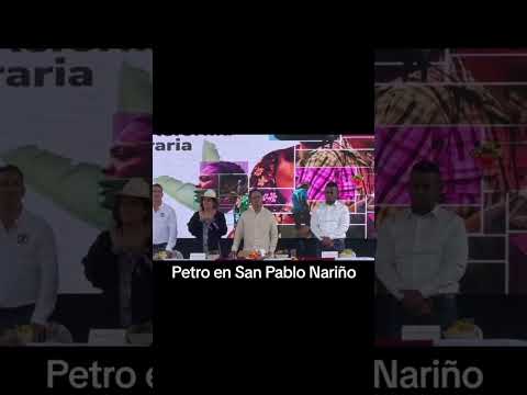 🔴  El Presidente Gustavo Petro visitando #SanPablo #nariño #noticias