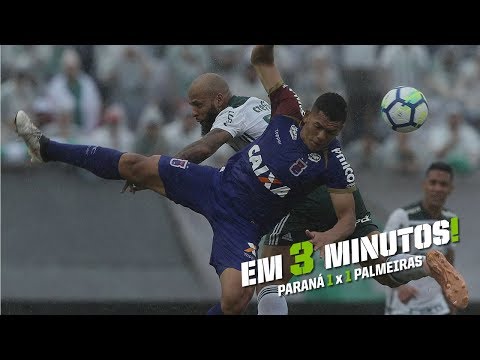 Análise: Paraná 1 x 1 Palmeiras em 3 minutos