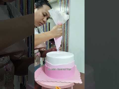 🎥✨ PINK ELEGANT THEME CAKE VLOG ✨🎂 #dhinebitesweet #customcakesph #ordernow #pinkelegantcake