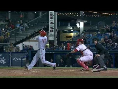 Harrisburg's Bloxom drives a double