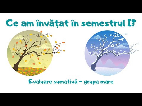 Ce am învățat până acum | Evaluare sumativă | Grupa mare