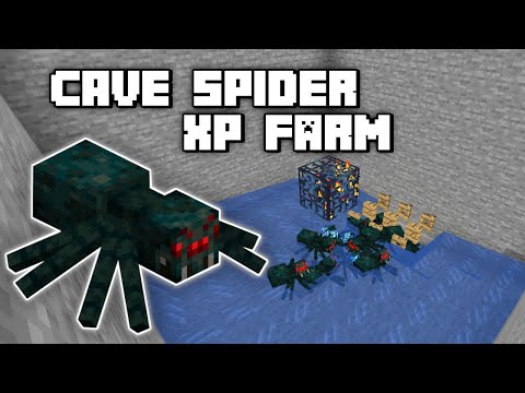 Cave Spider XP Farm - Minecraft  Tutorial (Java Edition)