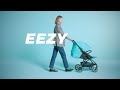 миниатюра 0 Видео о товаре Коляска прогулочная Cybex Eezy S+ 2 BLK (с дождевиком и бампером), Navy Blue (Темно-синий)