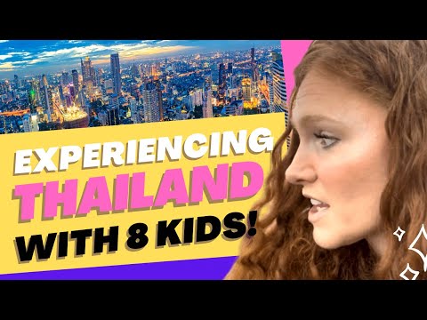 EXPERIENCING all the firsts w/ 8 kids in Bangkok! Cheap prices, 7-11, first Thai food, & challenges!