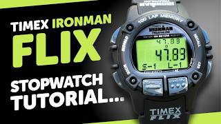 Timex IRONMAN FLIX - How To OPERATE the STOPWATCH / CHRONOGRAPH
