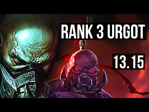 URGOT vs SION (TOP) | Rank 3 Urgot, 19/2/10, 8 solo kills, Legendary | NA Grandmaster | 13.15