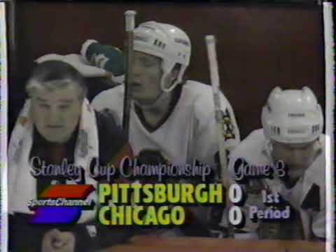 Pittsburgh Penguins - 1 vs Chicago Blackhawks - 0 - Game 3 1992 Stanley Cup