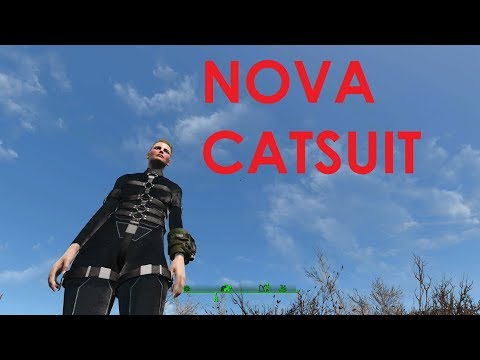 Fallout 4 Mod Review Nova Catsuit (CBBE)