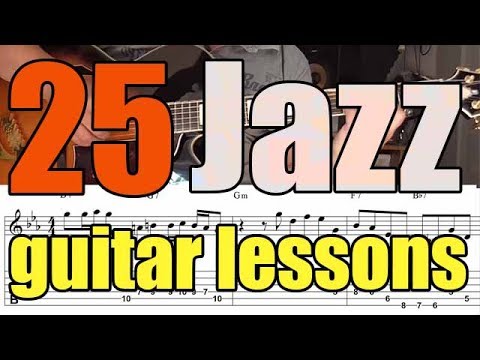 25 Jazz Guitar Exercises - Lessons With Tabs