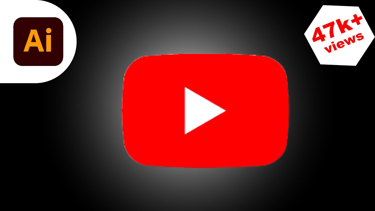 How To Draw The Youtube Logo | Adobe Illustrator Tutorial 2024| Apna Design