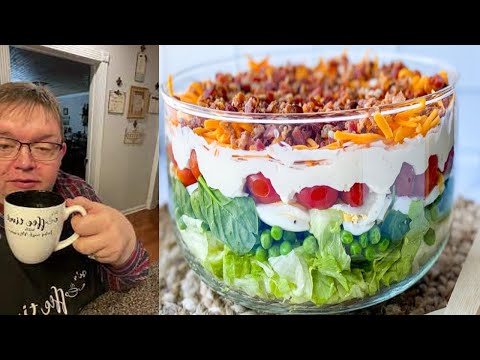 How to Make Seven Layer Salad Recipe || How to Make 7 Layer Green Salad | 7 Layer Salad 2022