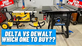 DELTA vs DeWALT || Side by Side Comparison